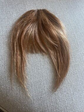 Chestnut Brown Human Clip-In Bangs Fringe for Women